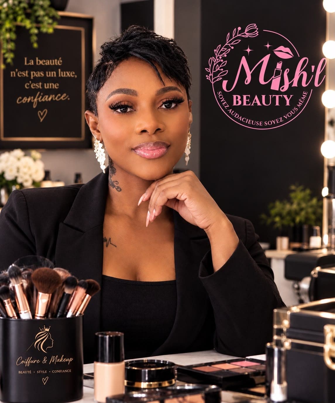 Mise en beauté réalisée par Mish’L Beauty
